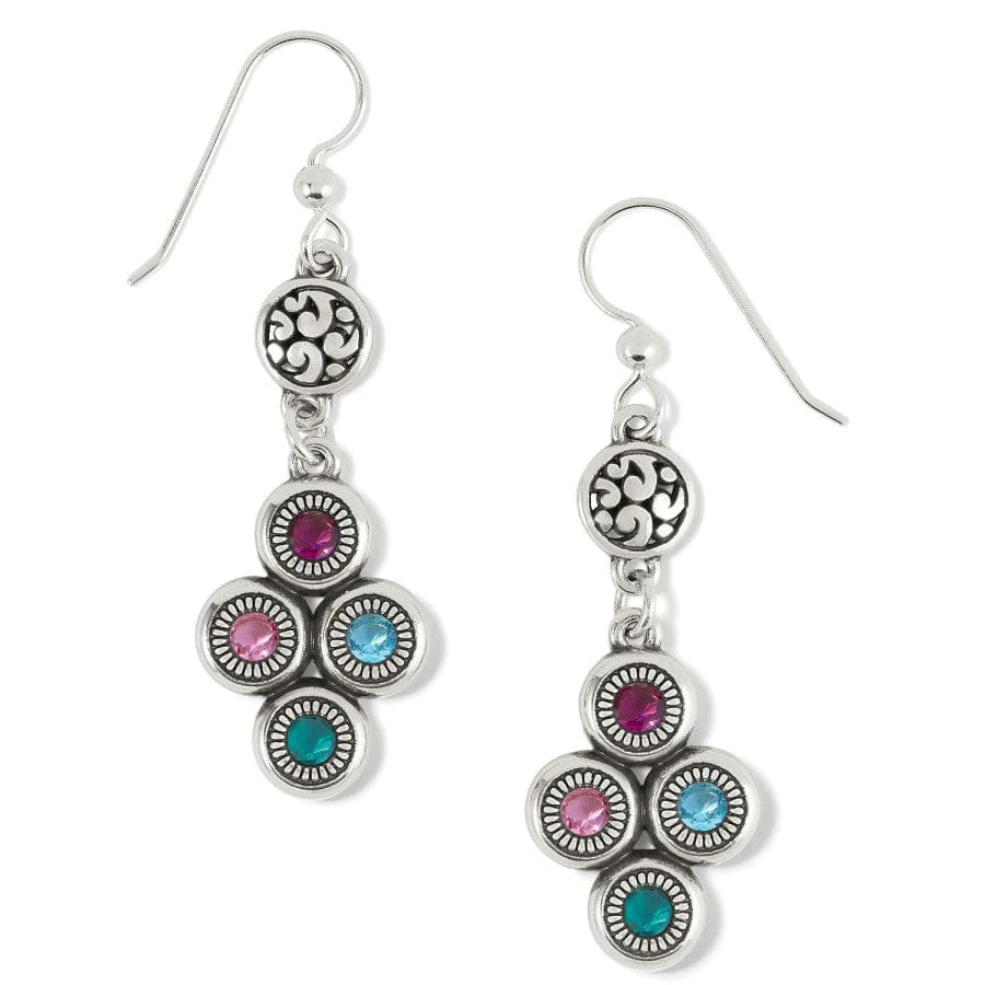 Elora Gems Dots French Wire Earrings - Image 2