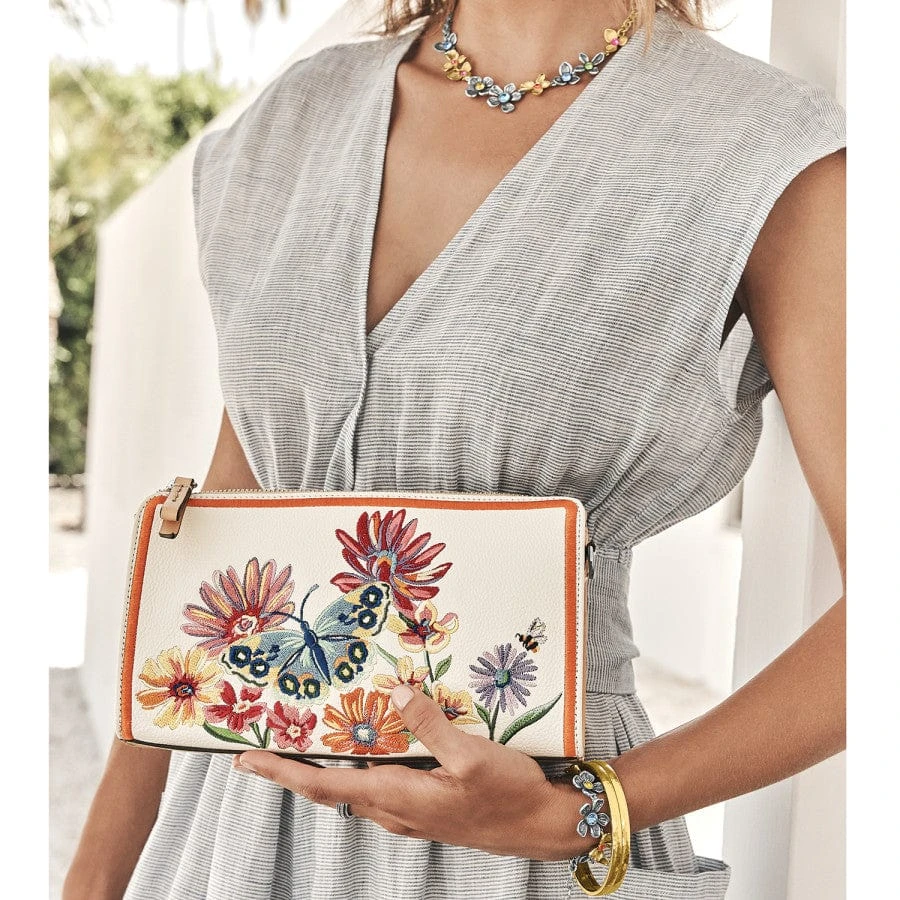 French Garden Embroidered Pouch - Image 4