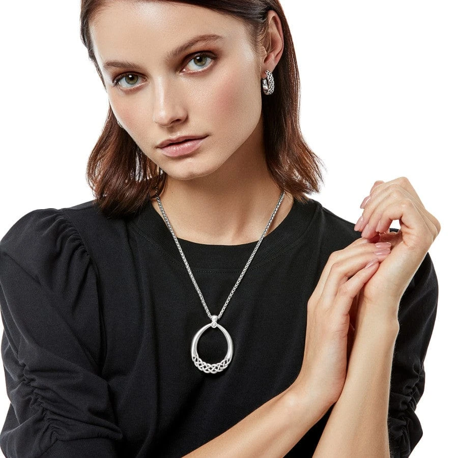 Interlok Braid Drop Necklace - Image 4