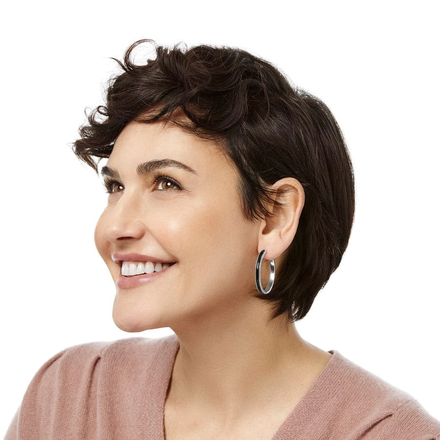 Interlok Noir Heirloom Hoop Earrings - Image 3