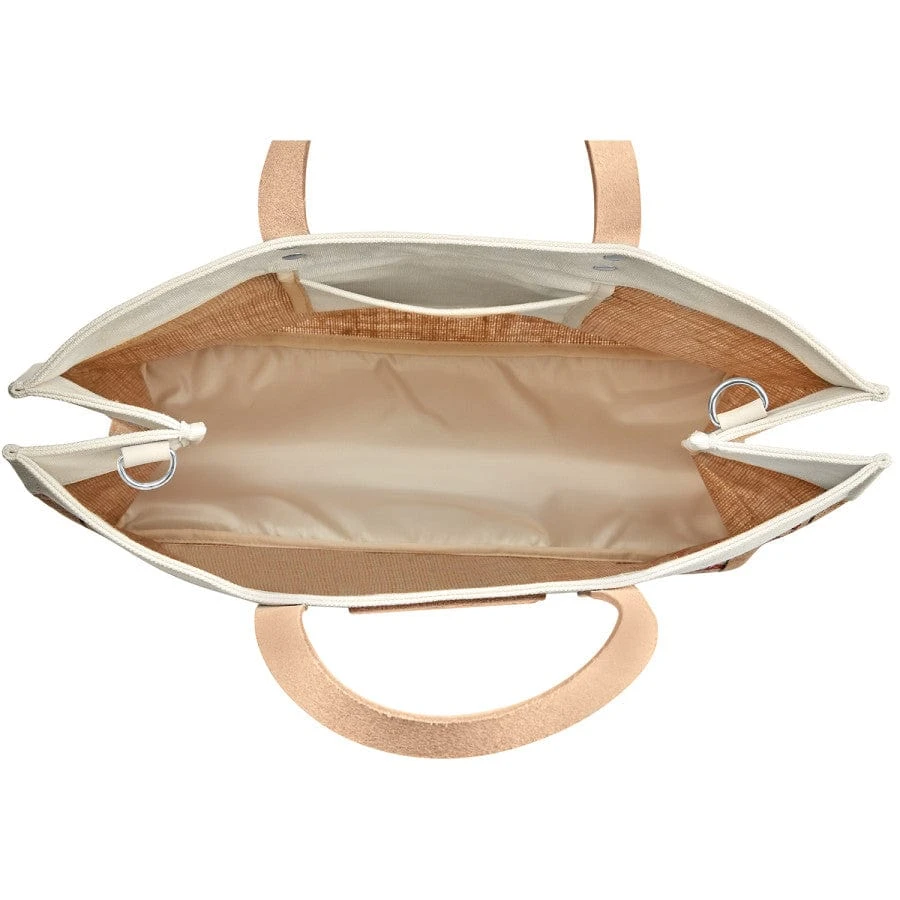 Life Is A Beach East West Burlap Tote - Image 2