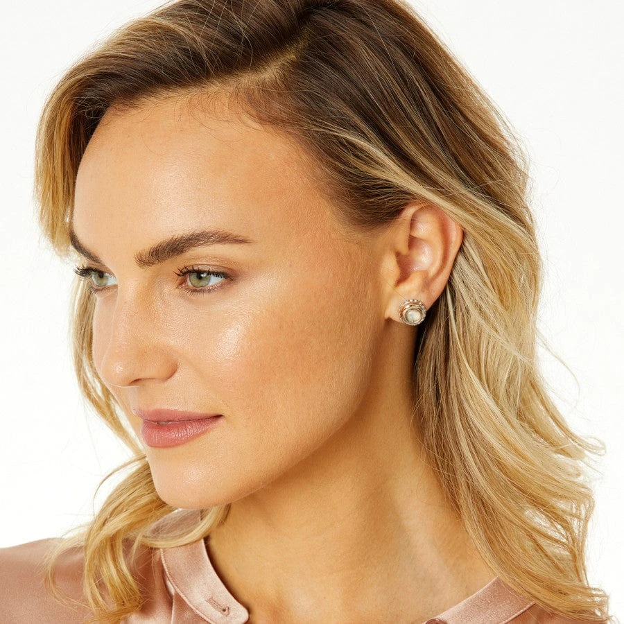 Neptune's Rings Crystal Button Earrings - Image 3