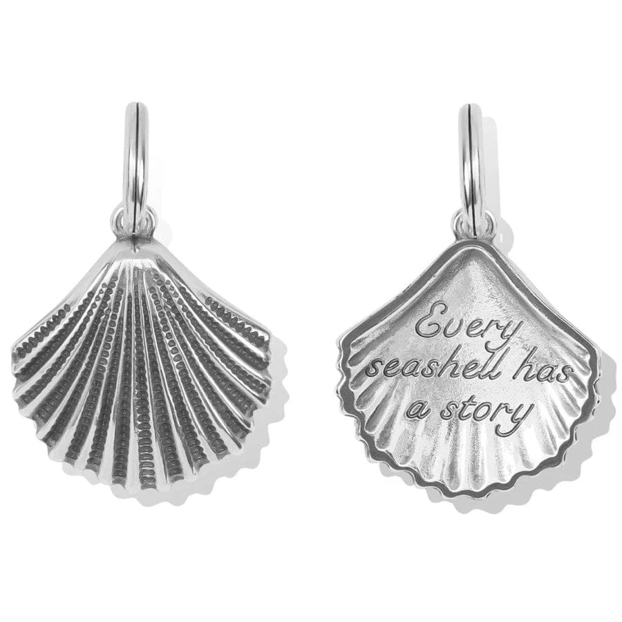 Silver Shell Charm Necklace - Image 4