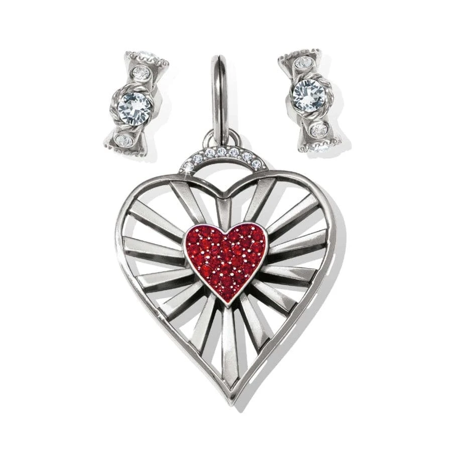 Vibrant Heart Charm Gift Set